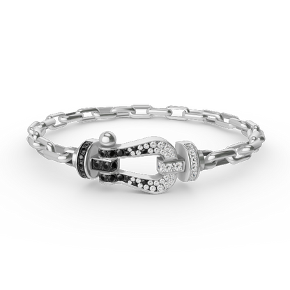 [Star Jewelry]FORCE LARGE HORSESHOE CLASP  METAL BRACELET