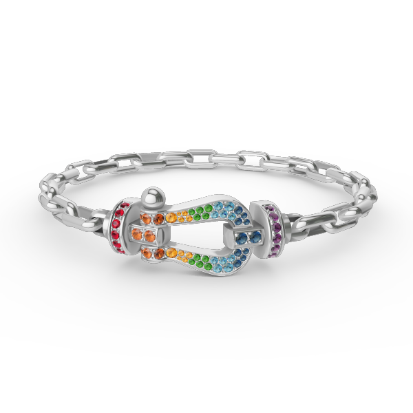 [Star Jewelry]FORCE LARGE HORSESHOE CLASP  METAL BRACELET