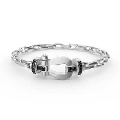 [Star Jewelry]FORCE LARGE HORSESHOE CLASP  METAL BRACELET