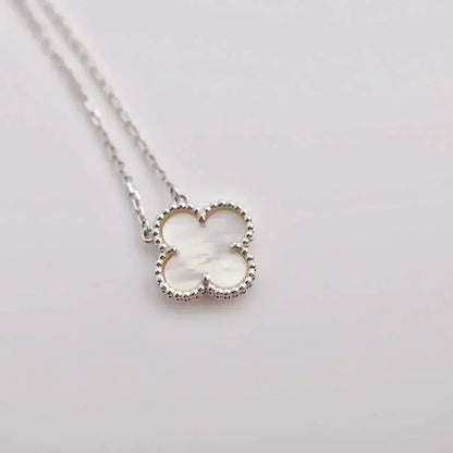 [Star Jewelry]CLOVER  15MM WHITE MOTHER-OF-PEARL SILVER