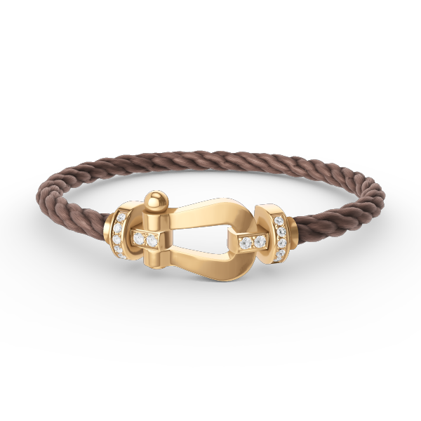 [Star Jewelry]FORCE LARGE HORSESHOE HALF DIAMOND BRACELET GOLD