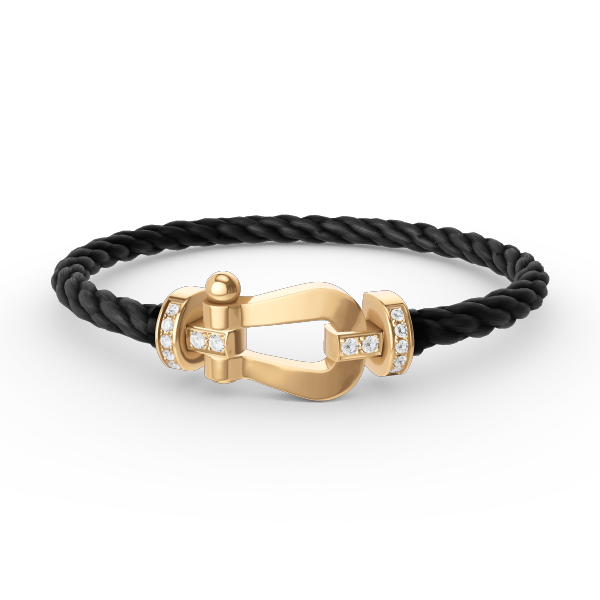 [Star Jewelry]FORCE LARGE HORSESHOE HALF DIAMOND BRACELET GOLD