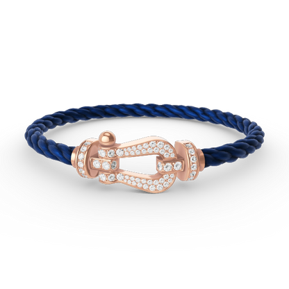 [Star Jewelry]FORCE LARGE HORSESHOE FULL DIAMOND BRACELET ROSE GOLD