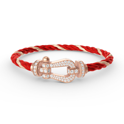 [Star Jewelry]FORCE LARGE HORSESHOE FULL DIAMOND BRACELET ROSE GOLD