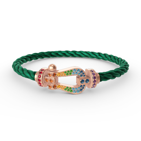 [Star Jewelry]FORCE LARGE HORSESHOE  COLORED DIAMOND BRACELET ROSE GOLD