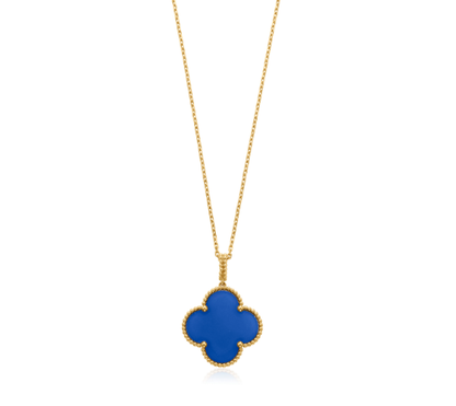 [Star Jewelry]CLOVER 25MM NECKLACE TURQUOISE ROSE GOLD