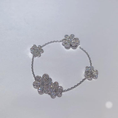 [Star Jewelry]FRIVOLE SILVER 5 FLOWERS BRACELET