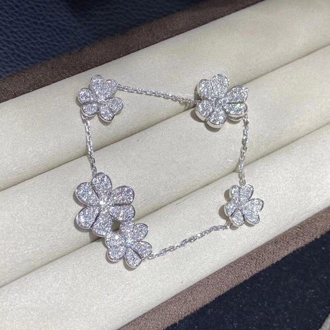 [Star Jewelry]FRIVOLE SILVER 5 FLOWERS BRACELET