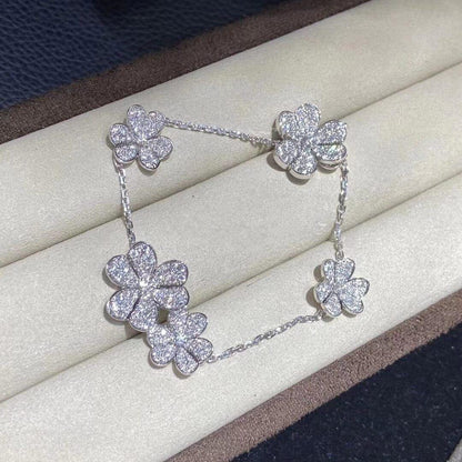 [Star Jewelry]FRIVOLE SILVER 5 FLOWERS BRACELET