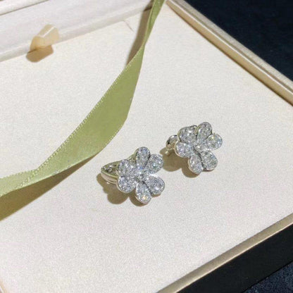 [Star Jewelry]FRIVOLE SILVER FLOWER DIAMOND EARRINGS