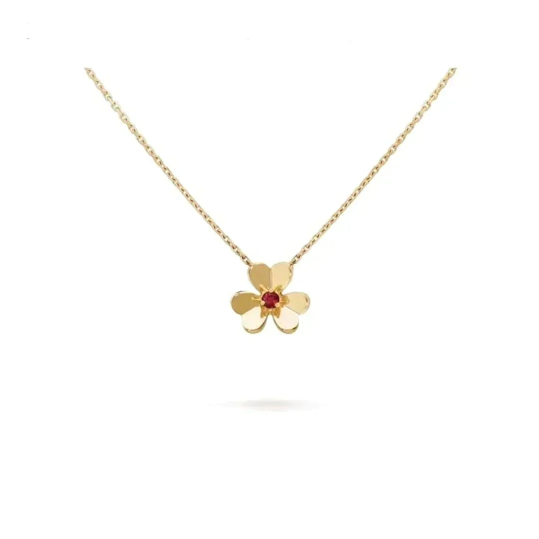 [Star Jewelry]FRIVOLE GOLD FLOWER NECKLACE