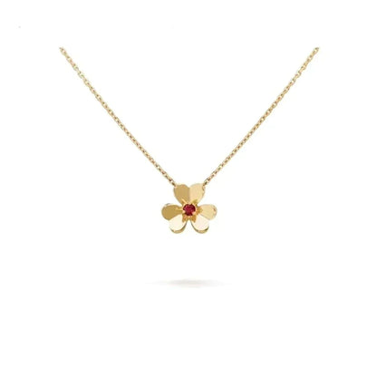 [Star Jewelry]FRIVOLE GOLD FLOWER NECKLACE