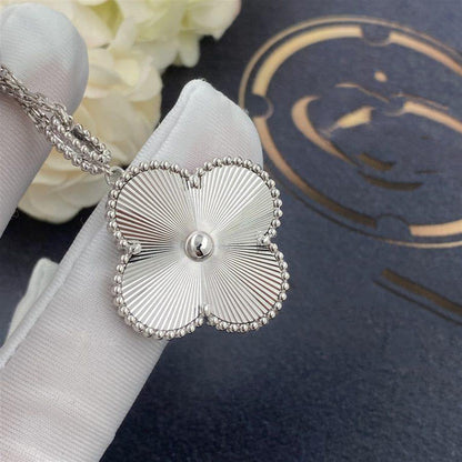 [Star Jewelry]CLOVER 25MM SILVER BIG CLOVER NECKLACE