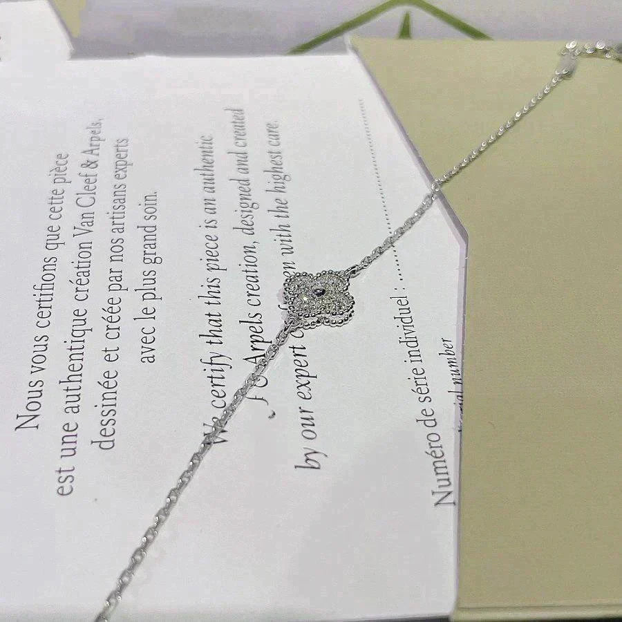 [Star Jewelry]CLOVER  SINGLE FLOWER BRACELET SILVER
