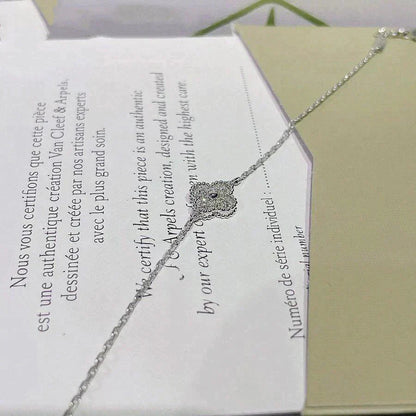 [Star Jewelry]CLOVER  SINGLE FLOWER BRACELET SILVER