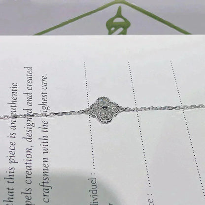 [Star Jewelry]CLOVER  SINGLE FLOWER BRACELET SILVER