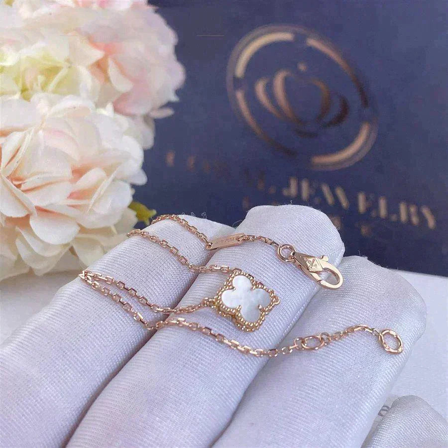[Star Jewelry]CLOVER WHITE MOP SINGLE FLOWER BRACELET