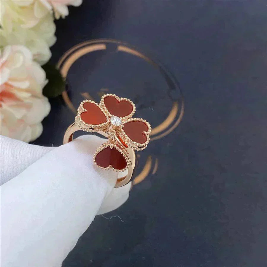 [Star Jewelry]SWEET CLOVER CARNELIAN RING