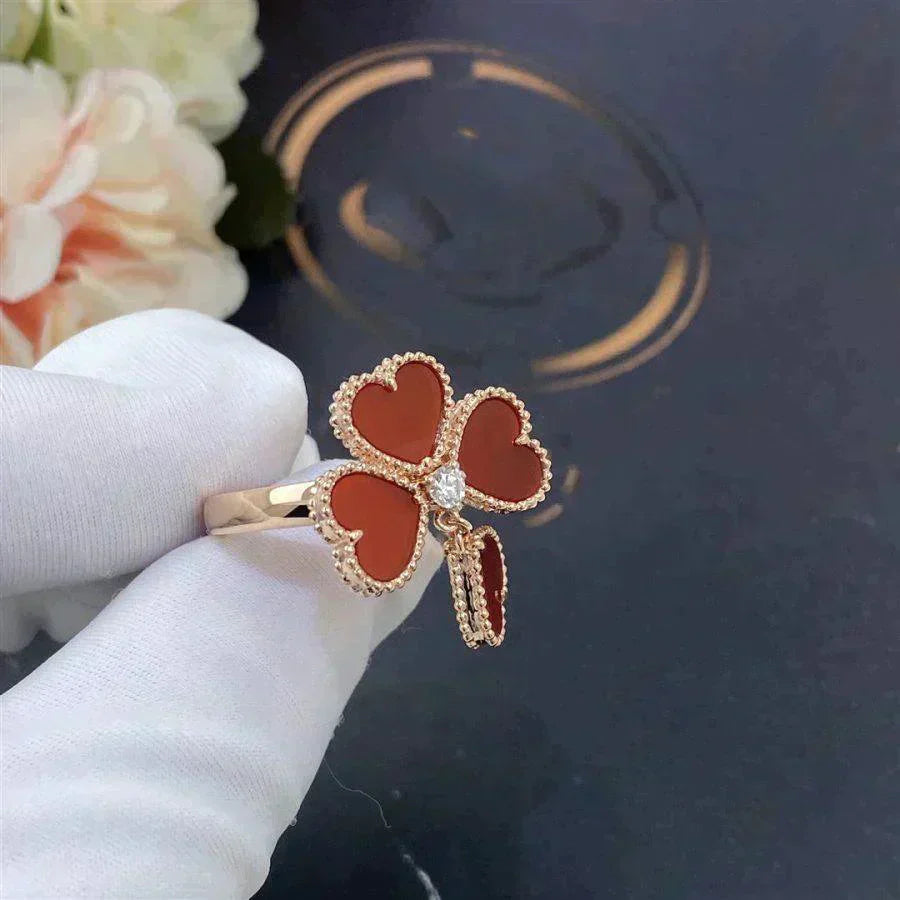 [Star Jewelry]SWEET CLOVER CARNELIAN RING
