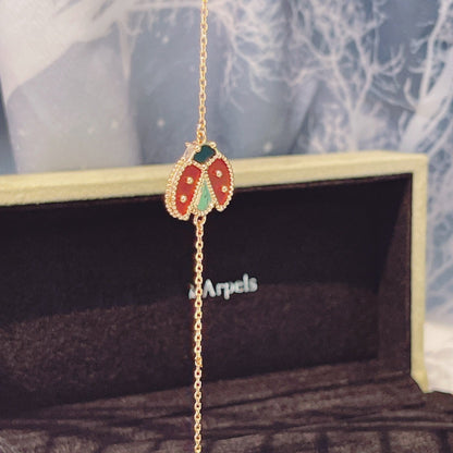 [Star Jewelry]LUCKY SPRING 1 MOTIF PINK GOLD BRACELET