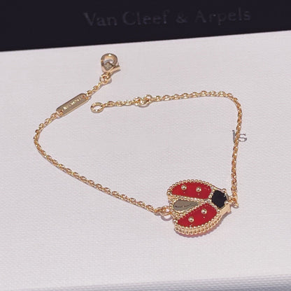 [Star Jewelry]LUCKY SPRING 1 MOTIF PINK GOLD BRACELET