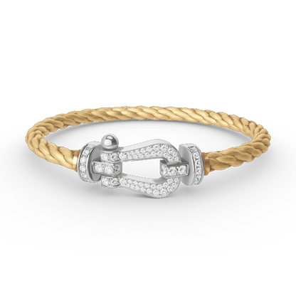 [Star Jewelry]FORCE LARGE HORSESHOE FULL DIAMOND BRACELET SILVER