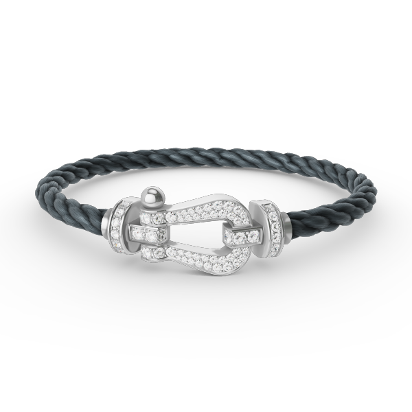 [Star Jewelry]FORCE LARGE HORSESHOE FULL DIAMOND BRACELET SILVER