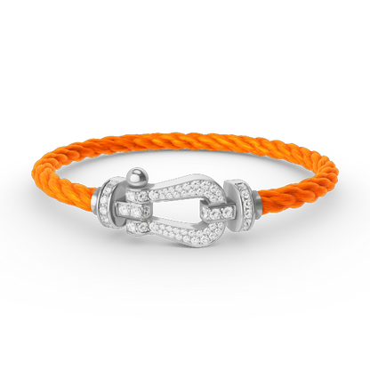 [Star Jewelry]FORCE LARGE HORSESHOE FULL DIAMOND BRACELET SILVER