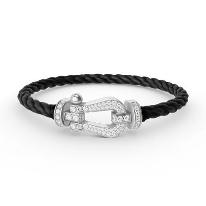 [Star Jewelry]FORCE LARGE HORSESHOE FULL DIAMOND BRACELET SILVER