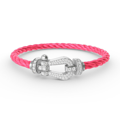 [Star Jewelry]FORCE LARGE HORSESHOE FULL DIAMOND BRACELET SILVER